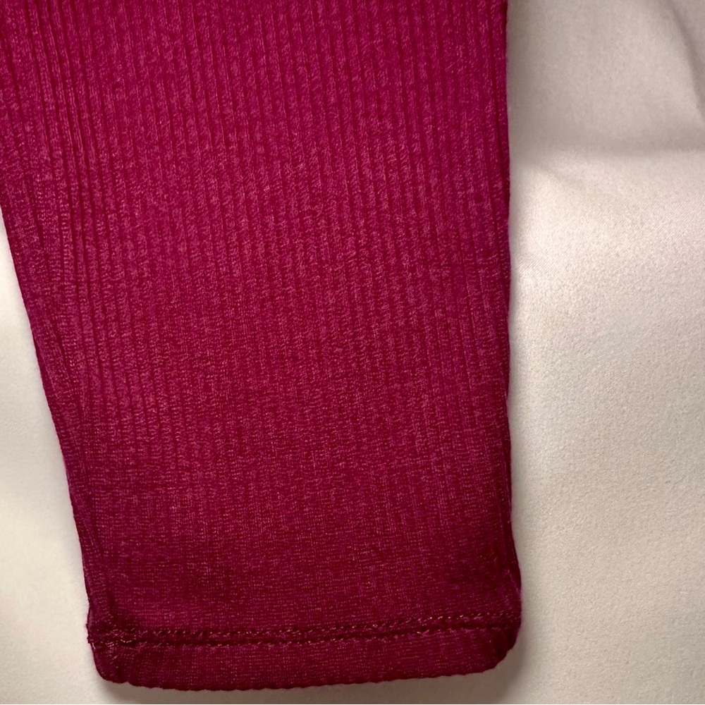 Time and Tru Ribbed Plum Colored  Leggings - Picture 7 of 7
